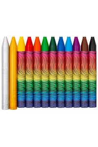 МЕЛКИ ВОСКОВЫЕ 12ЦВ МАСЛЯН ФАНТАЗИЯ (+ЗОЛОТ/СЕРЕБРО) ЛУЧ 35С 2302-08