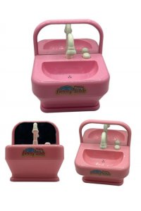 ИГРУШКА УМЫВАЛЬНИК (3539, JINHUAFENG) ТЕЧЕТ ВОДА ИЗ КРАНА, ЗЕРКАЛО 229283 (5396)