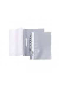 ПАПКА СКОРОСШ ПЛАСТ ПЕРФОРАЦ СЕРЫЙ HATBER AS4_00208 (3396)