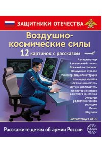 Защитники Отечества. Воздушно-космические силы (12 карточек с текстом на обороте)