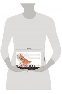 Тетрадь для нот. Рыжий котенок