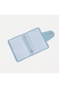 ВИЗИТНИЦА НА 12Л ИСК КОЖА ШЕЛЕСТ ГОЛУБОЙ /24 КАРТ НА КНОПКЕ/ СИМА-ЛЕНД АРТ.7815877