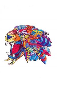 ПАЗЛЫ ФИГУРНЫЕ А4 ЯГУАР /128 ДЕТ/ (ДЕРЕВО)Р-010 (3244)