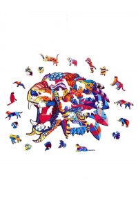 ПАЗЛЫ ФИГУРНЫЕ А4 ЯГУАР /128 ДЕТ/ (ДЕРЕВО)Р-010 (3244)