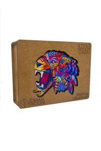 ПАЗЛЫ ФИГУРНЫЕ А4 ЯГУАР /128 ДЕТ/ (ДЕРЕВО)Р-010 (3244)