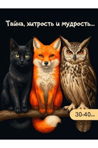 РОСПИСЬ ПО НОМЕРАМ 30*40 ТАЙНА, ХИТРОСТЬ И МУДРОСТЬ... BAH0002 (3194)