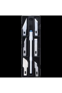 НОЖ-СКАЛЬПЕЛЬ КАНЦ DEVENTE МЕТАЛЛ (+6 ЛЕЗВИЙ 4090200 (9631)