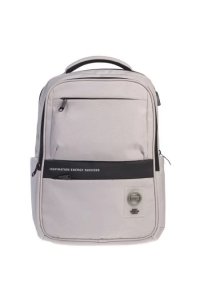 РЮКЗАК HATBER PRO -LIGHT BEIGE- (2 ОТД/ 4 КАРМАНА/USB-ВЫХОД) АРТ.NRK_12119 (1556)