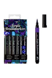 НАБОР БРАШ-МАРКЕРОВ 6ЦВ ЗИМА ФЕНИКС+ 64533