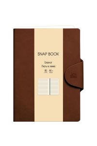 БЛОКНОТ 80Л А6+ ЭКСМО КОЖЗАМ МАГНИТ КЛАПАН SNAP BOOK NO 7 АРТ.БСБЛ6803648