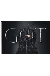 АЛЬБОМ Д/РИС 40Л ХАТБЕР СПИРАЛЬ ИГРА ПРЕСТОЛОВ (GAME OF THRONES) 40А4ВСП (5169)