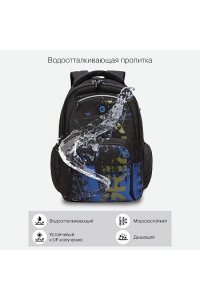 РЮКЗАК GRIZZLY RU-333-1/2 СИНИЙ-ХАКИ (2724)