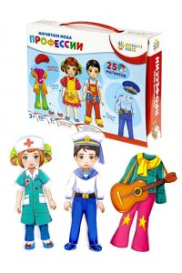 НАСТ ИГРА МАГНИТНАЯ МОДА BRIGHT KIDS ПРОФЕССИИ *РЫЖИЙ КОТ* ИН-2424