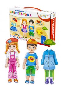 НАСТ ИГРА МАГНИТНАЯ МОДА BRIGHT KIDS ВРЕМЕНА ГОДА*РЫЖИЙ КОТ* ИН-2422