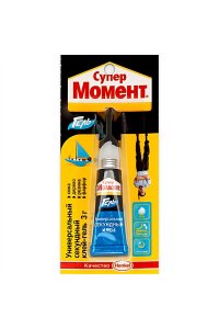 КЛЕЙ СУПЕР МОМЕНТ ГЕЛЬ 3ГР /БЛИСТЕР/ HENKEL (611696) 622917/2371