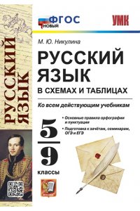 Никулина М.Ю. УМК. РУССКИЙ ЯЗЫК В СХЕМАХ И ТАБЛИЦАХ 5-9 КЛ. ФГОС НОВЫЙ