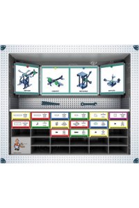 КОНСТРУКТОР МЕТАЛЛ ШКОЛЬНЫЙ-2 ДЛЯ УР ТРУДА 132 ЭЛ *ДК* АРТ.02050 (0501)