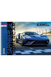 АЛЬБОМ Д/РИС 32Л ХАТБЕР СПИРАЛЬ BLUE SUPERCAR В АСС 32А4ВСП (4268)