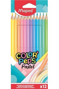 КАРАНДАШИ 12ЦВ MAPED COLOR`PEPS PASTEL (ТРЕХГРАНН) АРТ.832069 (0692)