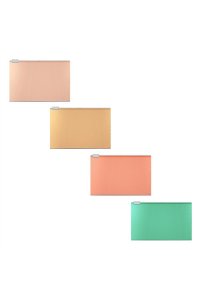 ПАПКА КОНВЕРТ НА МОЛНИИ CARD SIZE MATT POWDER (ZIP-ПАКЕТ) ЕК 55015