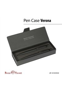НАБОР РУЧКА ШАР+КАРАНДАШ АВТО VERONA ЧЕРНЫЙ КОРП /ЧЕРНЫЙ ФУТЛЯР/ BRUNO VISCONTI 20-0216/0349 (9741)