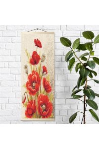 АЛМАЗНАЯ МОЗАИКА 35*90 ПАННО ГОРНЫЙ МАКАРТ.KM1066