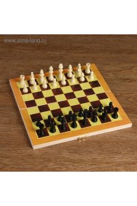 НАСТ ИГРА ШАХМАТЫ ДЕРЕВО 29*29СМ СИМА-ЛЕНД АРТ.294861