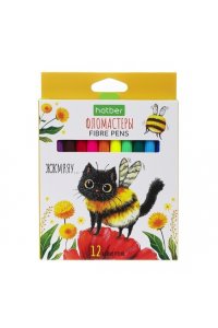 ФЛОМАСТЕРЫ 12 ЦВ ХАТБЕР ЖЖ-МЯУ /ЕВРОПОДВЕС/ FP_093494 (5621)