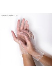 ПЕРЧАТКИ ВИНИЛОВЫЕ ТЕКСТУРИР ПРОЗР (РАЗМЕР М) (ЦЕНА ЗА 1 ПАРУ) МЕТАПРОМ (0696/1544)