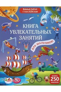 Книга увлекательных занятий для мальчиков с наклейками (10702070/121022/3344964, КИТАЙ)