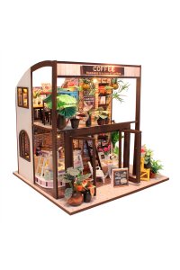НАБОР Д/ТВОРЧ ИНТЕРЬЕР В МИНИАТЮРЕ COFFEE HOUSE (СВЕТ) АРТ.M027К