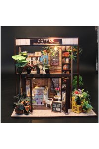 НАБОР Д/ТВОРЧ ИНТЕРЬЕР В МИНИАТЮРЕ COFFEE HOUSE (СВЕТ) АРТ.M027К
