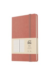БЛОКНОТ 96Л А5 ЛИН ЭКСМО КОЖЗАМ НА РЕЗИНКЕ JOY BOOK МАЛИНОВЫЙ ЛАТТЕ БДБЛ5964497 (9780)