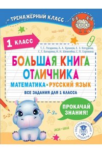 Позднева Т.С., Кулаков А.А., Кочурова Е.Э. Большая книга отличника. Математика. Русский язык. Все задания для 1 класса