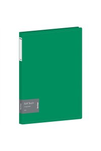 ПАПКА НА 4 КОЛЬЦАХ 24 ММ ЗЕЛЕНАЯ SOFT TOUCH BERLINGO RB4_4D983 (2905)