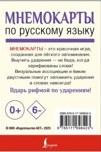 . Мнемокарты по русскому языку. Ударения