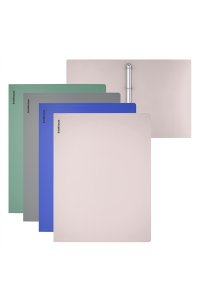 ПАПКА НА 4 КОЛЬЦАХ 24 ММ SOFT NAVY В АСС EK 66513