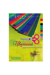 ЦВ КАРТОН А4 10Л 10ЦВ ДВУСТОР МЕЛОВАНН HOBBY TIME 11-410-127 (0997)