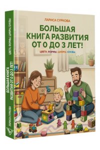 Суркова Л.М. Большая книга развития от 0 до 3 лет! Цвета, формы, цифры, буквы
