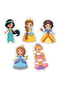 ПАЗЛЫ BABY PUZZLE ПРИНЦЕССЫ MAXI 5 В 1ДРОФА АРТ.4077