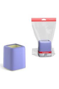 ПОДСТАВКА-СТАКАН ПЛАСТИК FORTE PASTEL ФИОЛЕТОВЫЙ С ЖЕЛТ ВСТАВКОЙ EK 51552