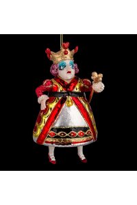 УКРАШЕНИЕ ERICHKRAUSE DECOR ЧЕРВОННАЯ КОРОЛЕВА 14СМ, СТЕКЛО 62493