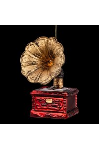 УКРАШЕНИЕ ERICHKRAUSE DECOR ГРАММОФОН 10.5СМ, СТЕКЛО 62512