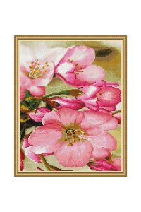 АЛМАЗНАЯ МОЗАИКА 40*50СМ С ПОДРАМ ЦВЕТЫ ЯБЛОНИАРТ.KM1047