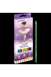 КАРАНДАШИ 18ЦВ DEVENTE 2М BALLET ACADEMY АРТ. 5023535 (2336)