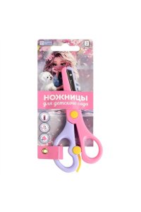 НОЖНИЦЫ 135,5ММ ФЕНИКС+ Д/ШКОЛЫ БЛОНДИНКА С СОБАЧКОЙ (ГОЛУБОЙ, РОЗОВЫЙ) 68488