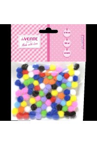 МАТЕРИАЛЫ Д/ТВОРЧ ПОМПОНЫ DEVENTE АССОРТИ (НАБОР 100ШТ D=10ММ)8000800 (4766)