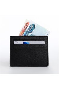 КАРТХОЛДЕР ИСК КОЖА ЧЕРНЫЙ 7 ОТД, Д/КАРТСИМА-ЛЕНД АРТ.9713842 (8427)