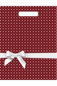 ПАКЕТ ПРОРЕЗ 31*40 ГОРОХ ПОДАРОЧНЫЙ