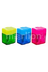 ТОЧИЛКА ПЛАСТ DELI CUBIC (1 ОТВЕРСТ С КОНТЕЙНЕРОМ) В АСС АРТ.Е0574 (6866)